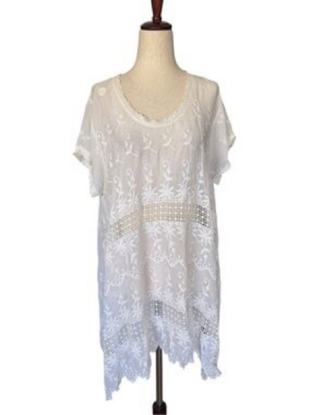 Johnny Was Lace Tunic Top